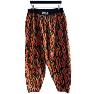 Vintage Life’s A Beach Surfgear Fire Flame Devil Pants Surfer Rare Pattern